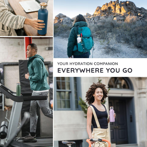 Bambaw 32oz insulated bottle wide neck enables easy cleaning with a brush.