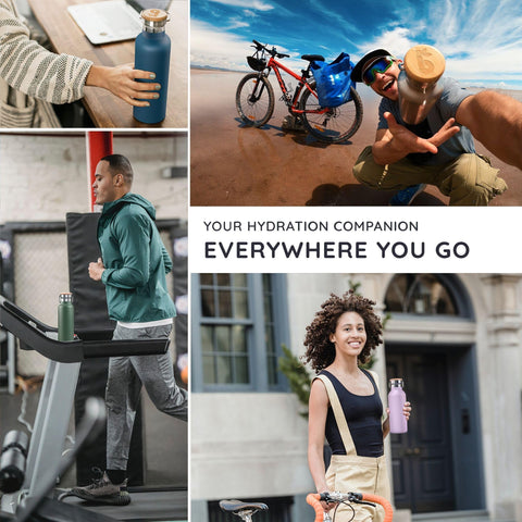 Hot beverage inside Bambaw bottle demonstrating heat retention potential.