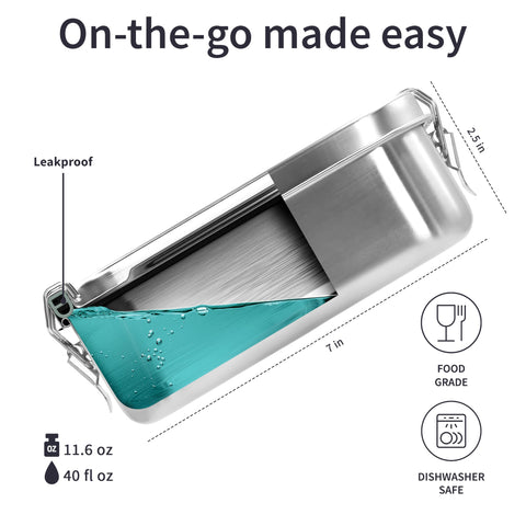 Bambaw lunchbox removable-divider enables flexible packing of different dishes.