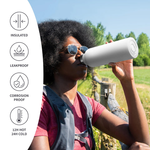 Bambaw wide mouth design accommodates ice cubes and infusers