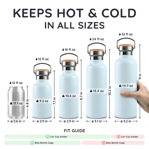 Bambaw wide-neck bottle designed for easy cleaning and filling