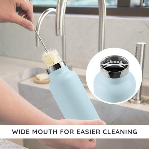 Bambaw wide-opening bottle suitable for ice and tea infuser use