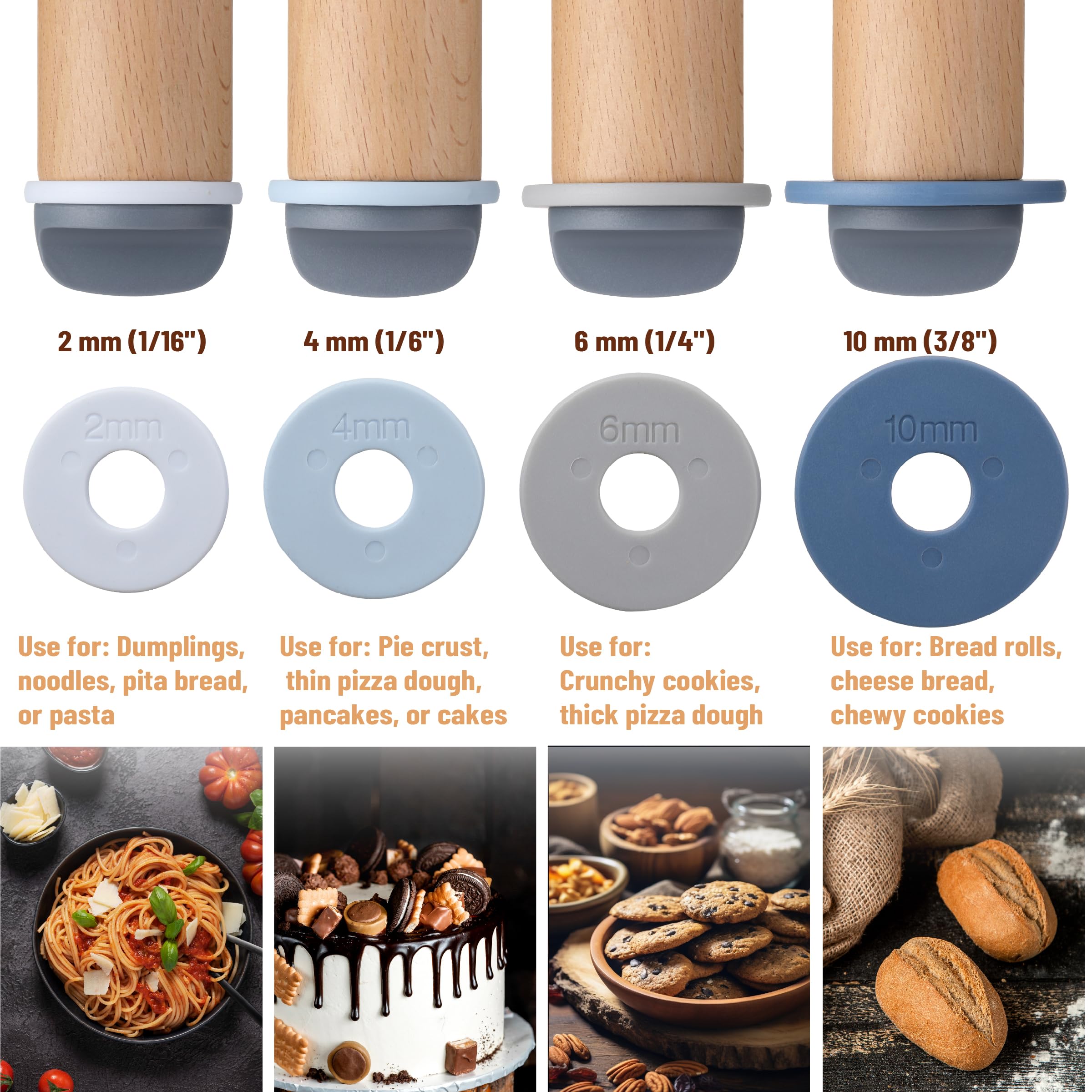 Bamboo Land 2mm ring for delicate dough like dumplings and pasta.