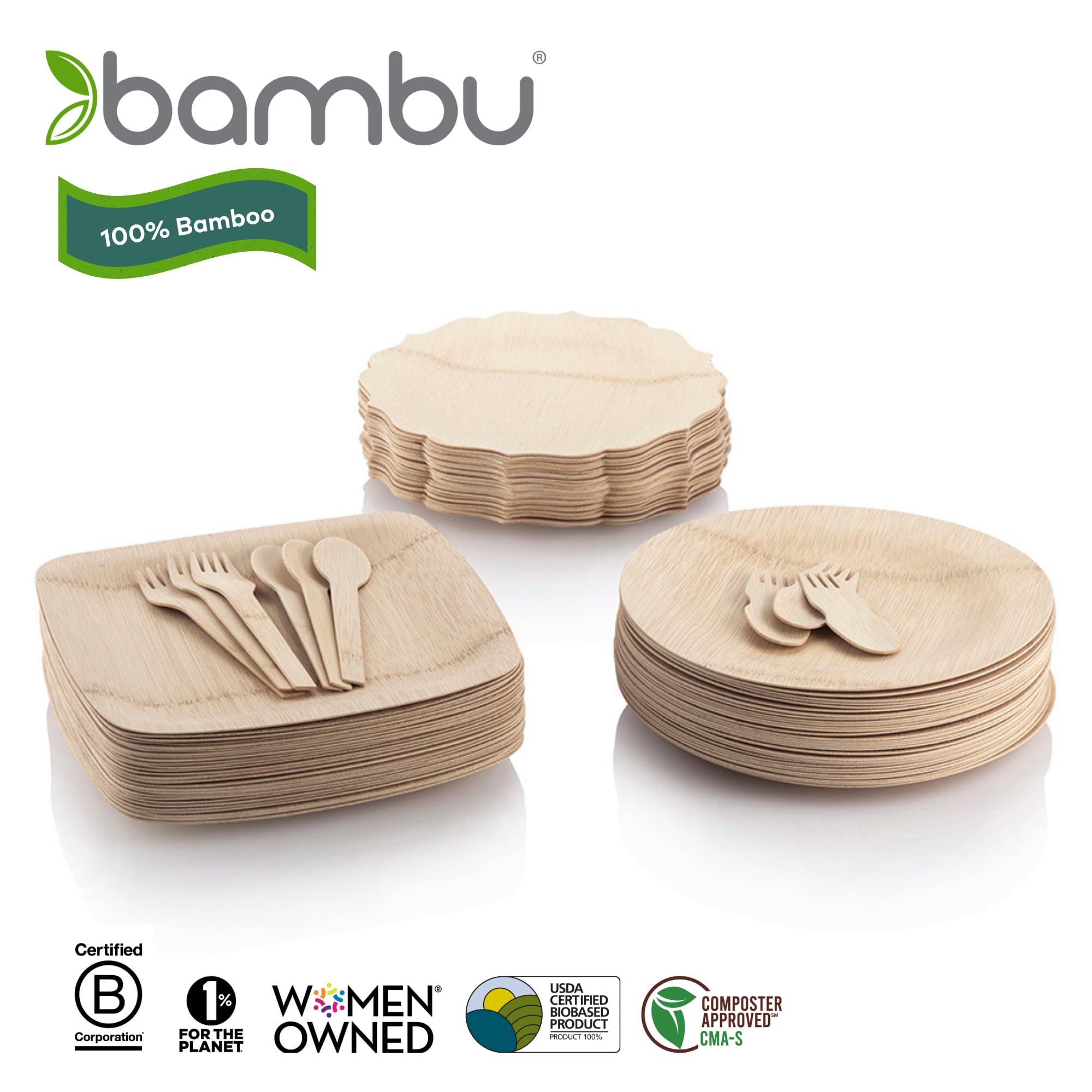 Bambu pack5 bamboo scraper compact set for easy kitchen cleanup.
