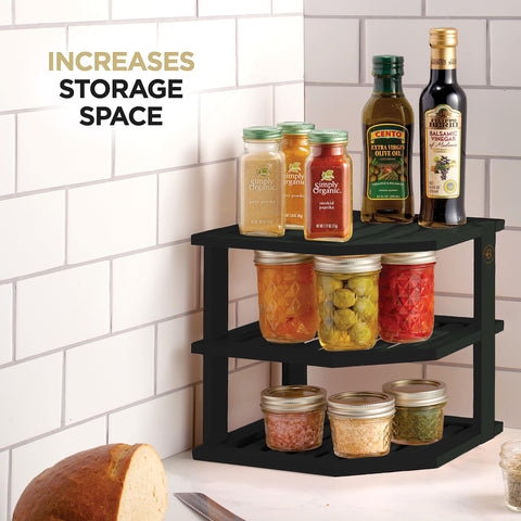 Bambüsi bamboo bread storage shelf doubles as a versatile food storage solution.