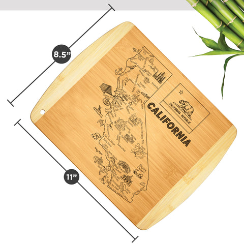 Bambüsi bamboo cutting surface provides lightweight, durable food prep.