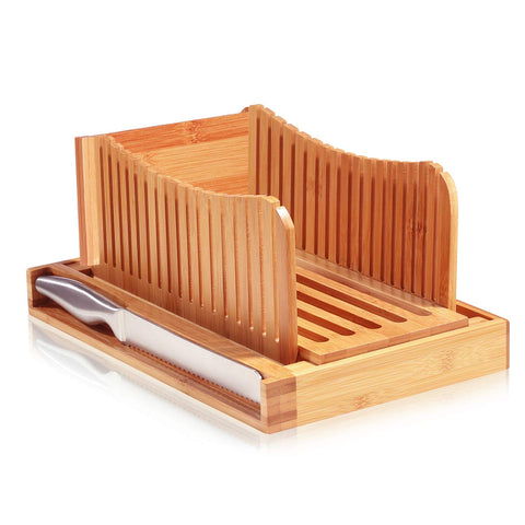 Bambüsi gift-ready bread slicer, a thoughtful kitchen gadget for bakers.