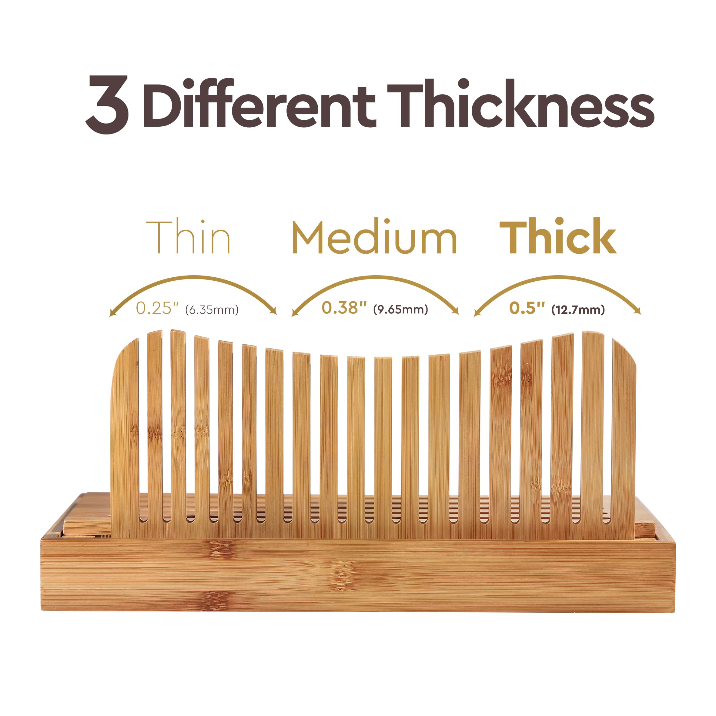 Bambüsi included bread knife attaches magnetically for easy use.