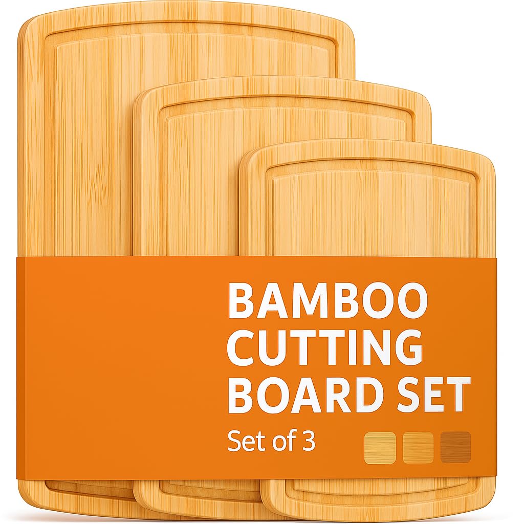 Bambüsi mineral-oil-treated board resists moisture and stays sanitary.