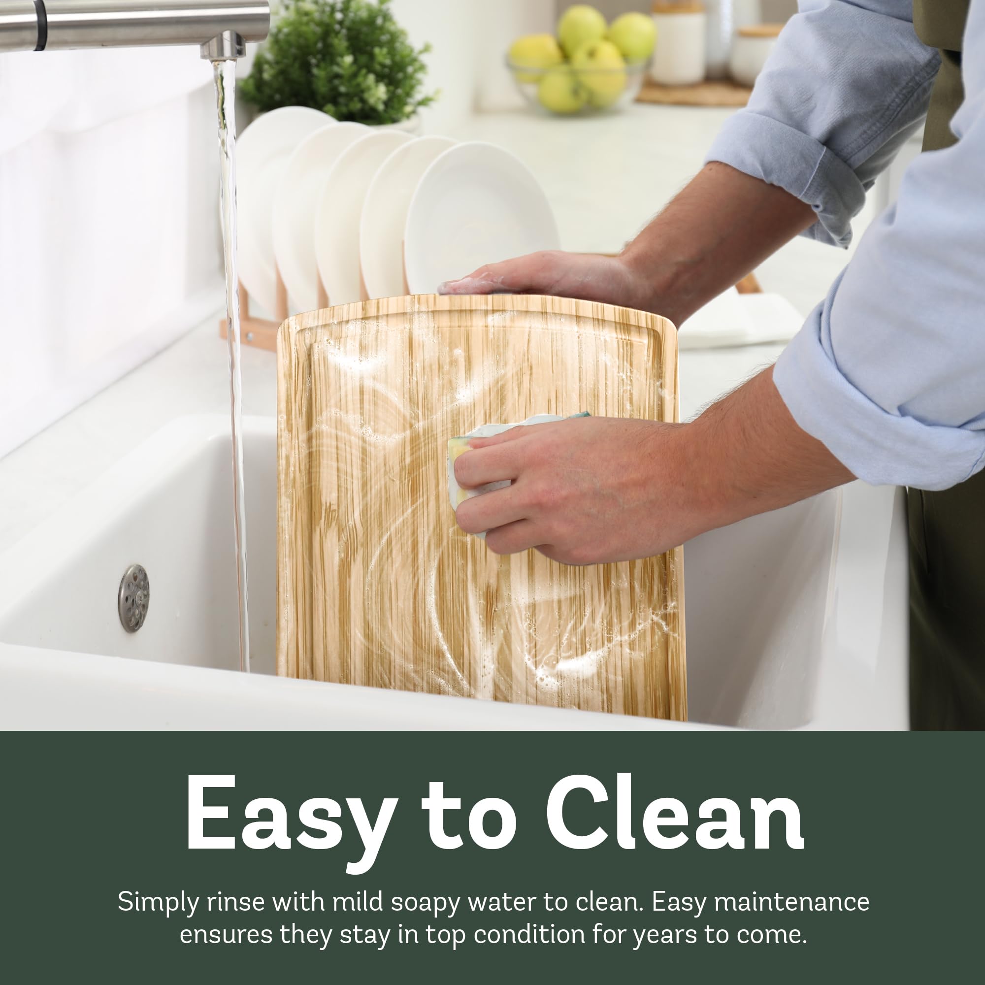 Bambüsi vegetable prep board convenient for quick dicing