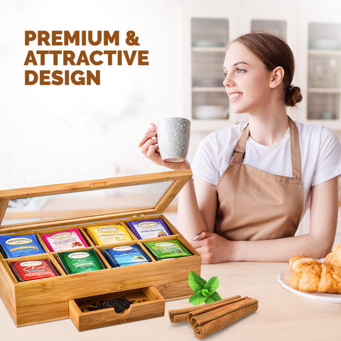 Bambüsi gift-ready organizer, ideal for tea lovers on special occasions