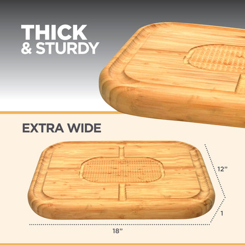 Bambüsi durable bamboo cutting board ready for daily use