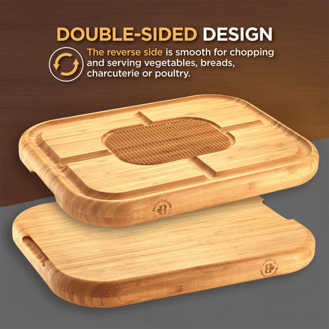 Bambüsi kitchen scene highlighting rustic bamboo cutting board