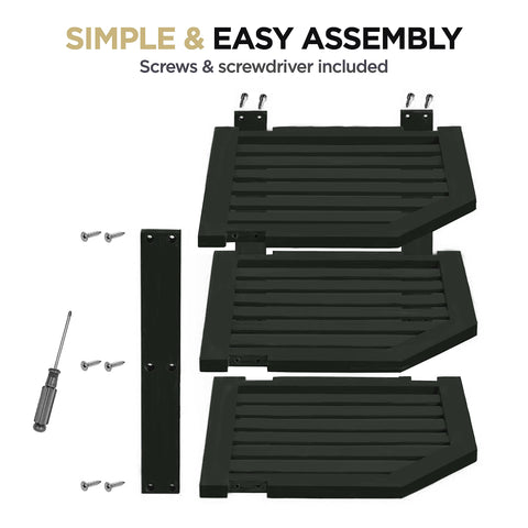 Bambüsi sturdy bamboo stand in black adds durable, eco-friendly storage today.