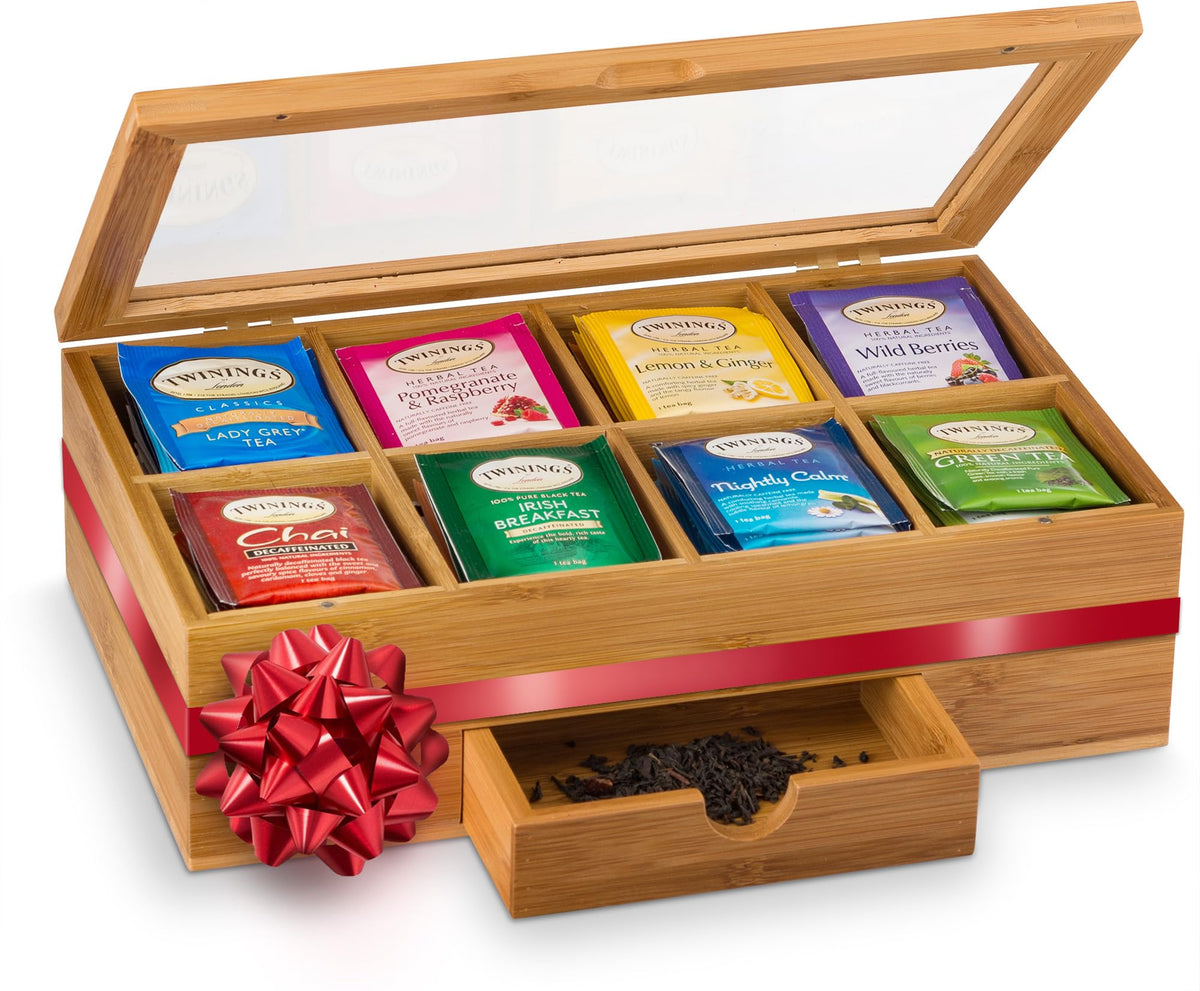 Bambüsi Tea Bag Organizer with magnetic lid keeps flavors neatly sorted and fresh