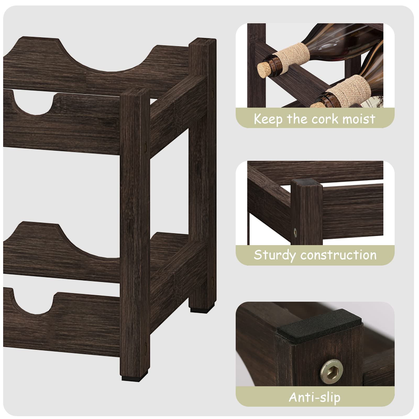 BAMEOS works well in kitchen, pantry, bar, or wine cellar.