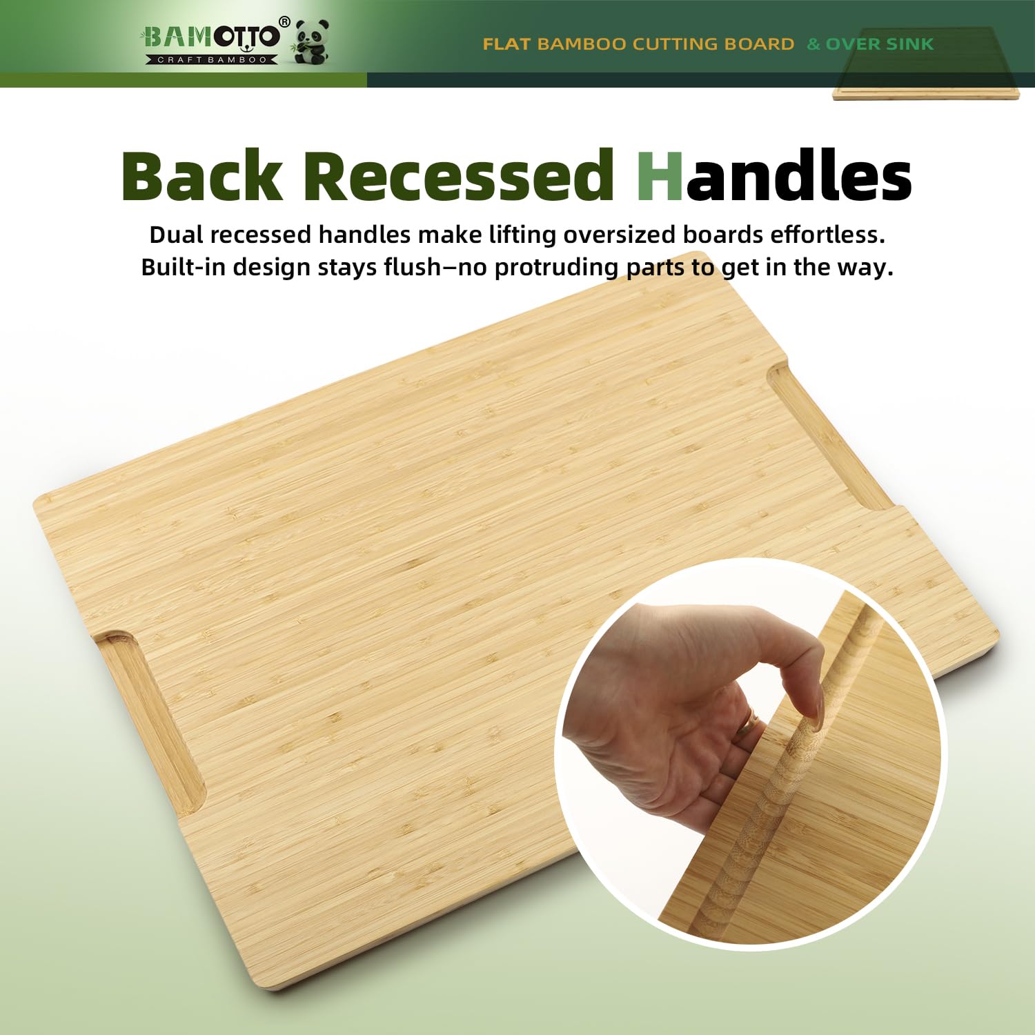 BAMOTTO CRAFTBAMBOO knife-friendly smooth surface for precise cuts