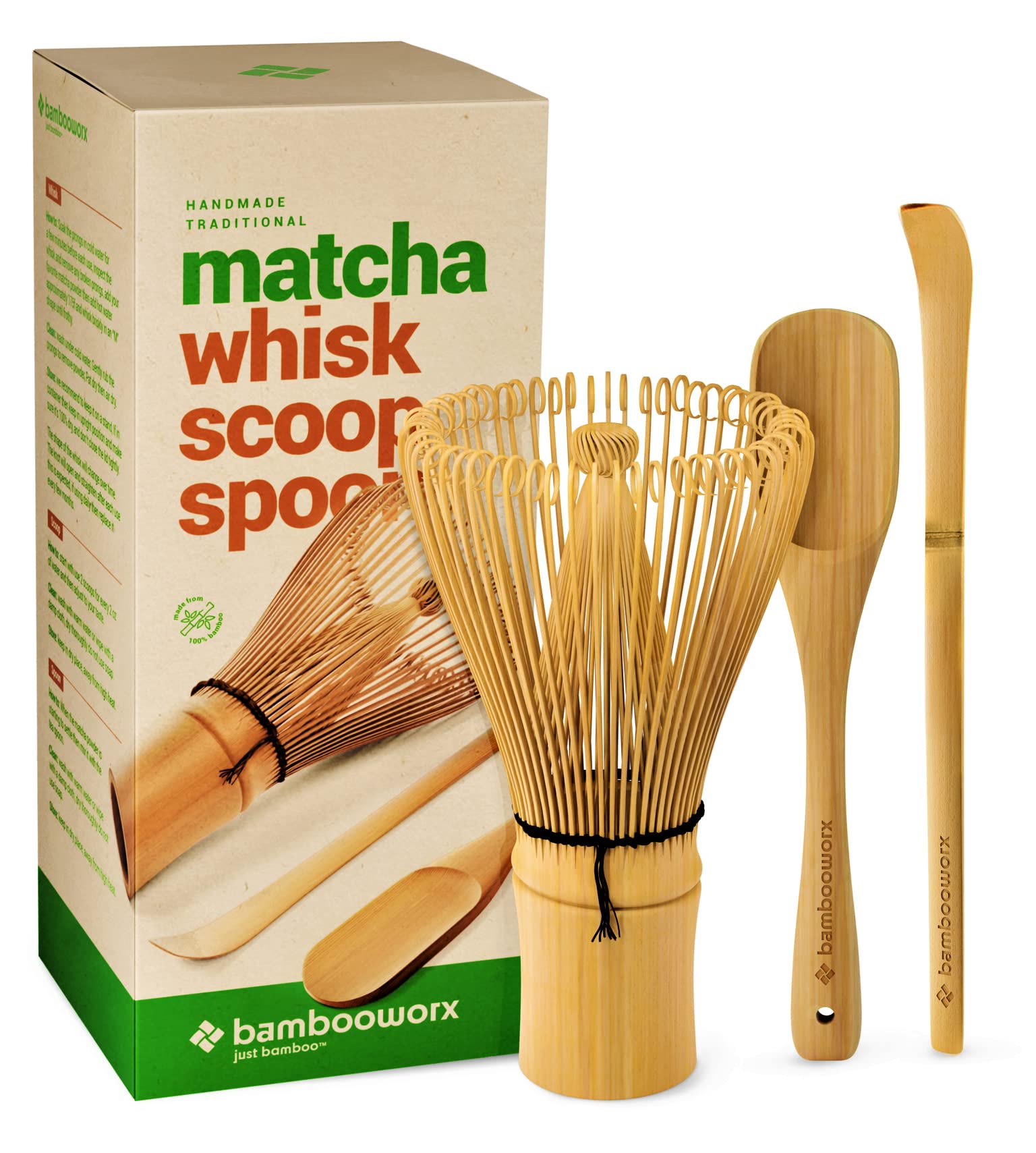 BAMBOOWORX matcha whisk Chasen for creamy crema