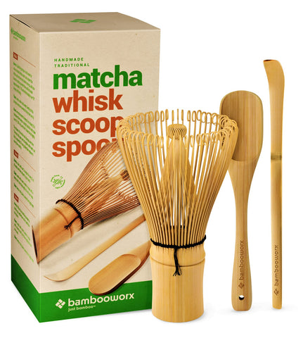 BAMBOOWORX matcha whisk Chasen for creamy crema