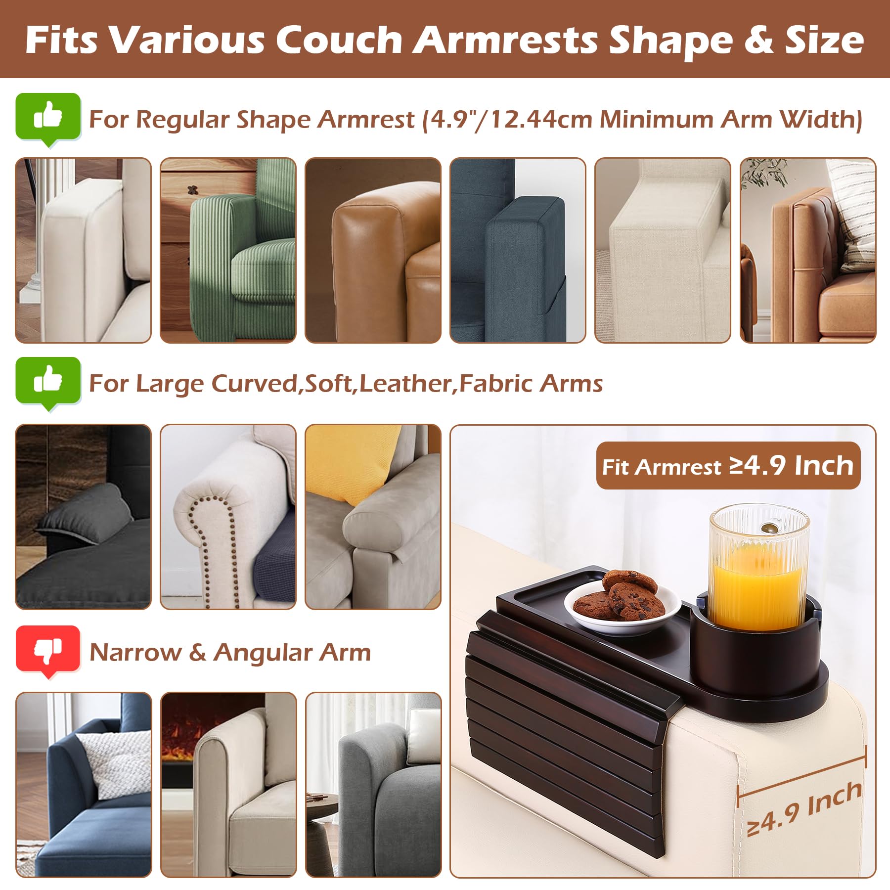 BAMTRAY 360-degree rotation cup holder enabling flexible placement