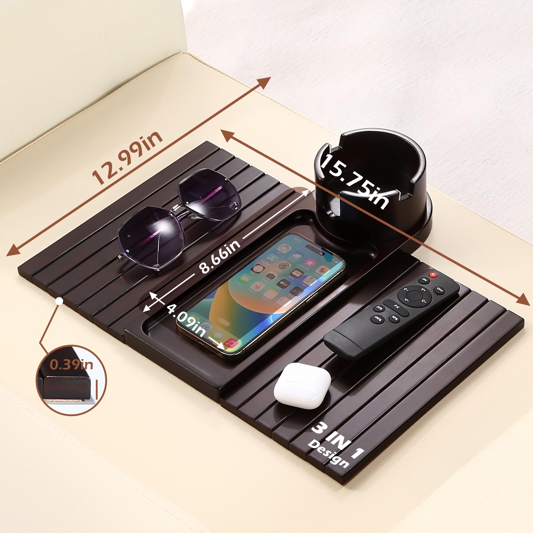 BAMTRAY multi-use tray works on sofa, table, bed, or floor