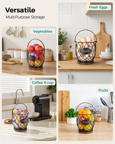 Banawey garden harvest basket doubles as fruit and vegetable storage