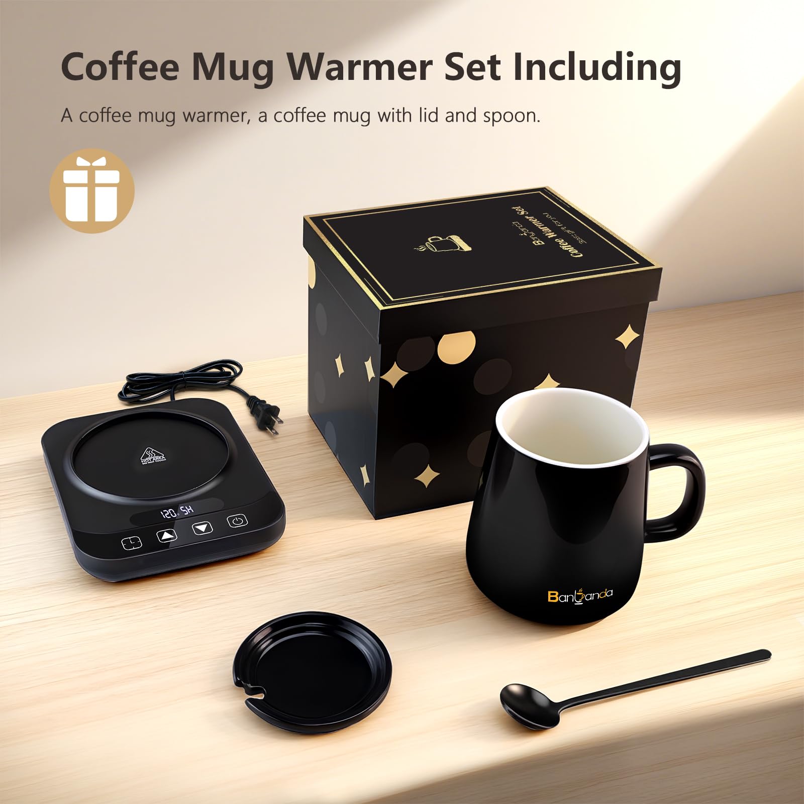 Banbanda gift-ready warmer set ideal for coffee lovers.
