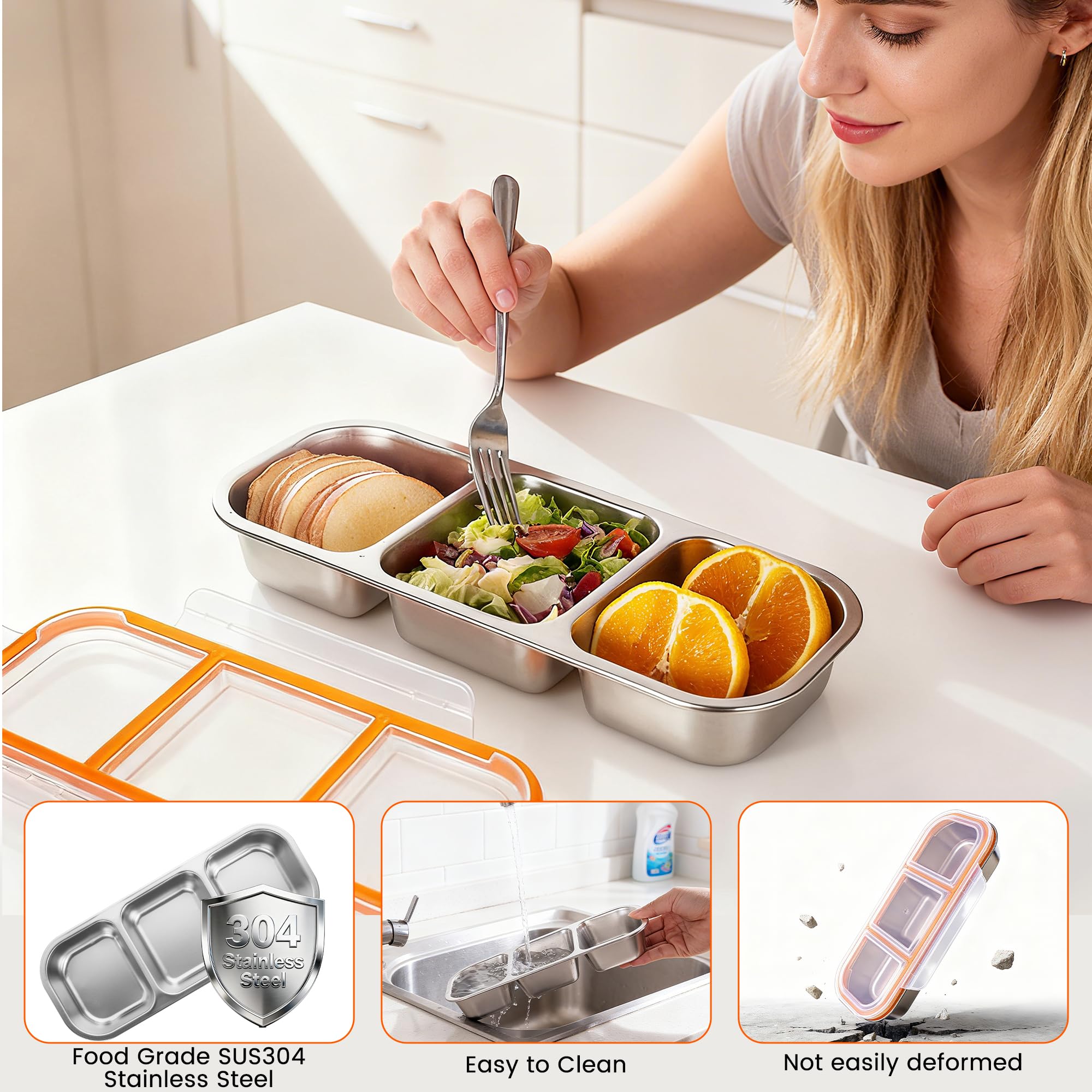 Bandesun picnic-ready snack container ideal for dips and sides outdoors.