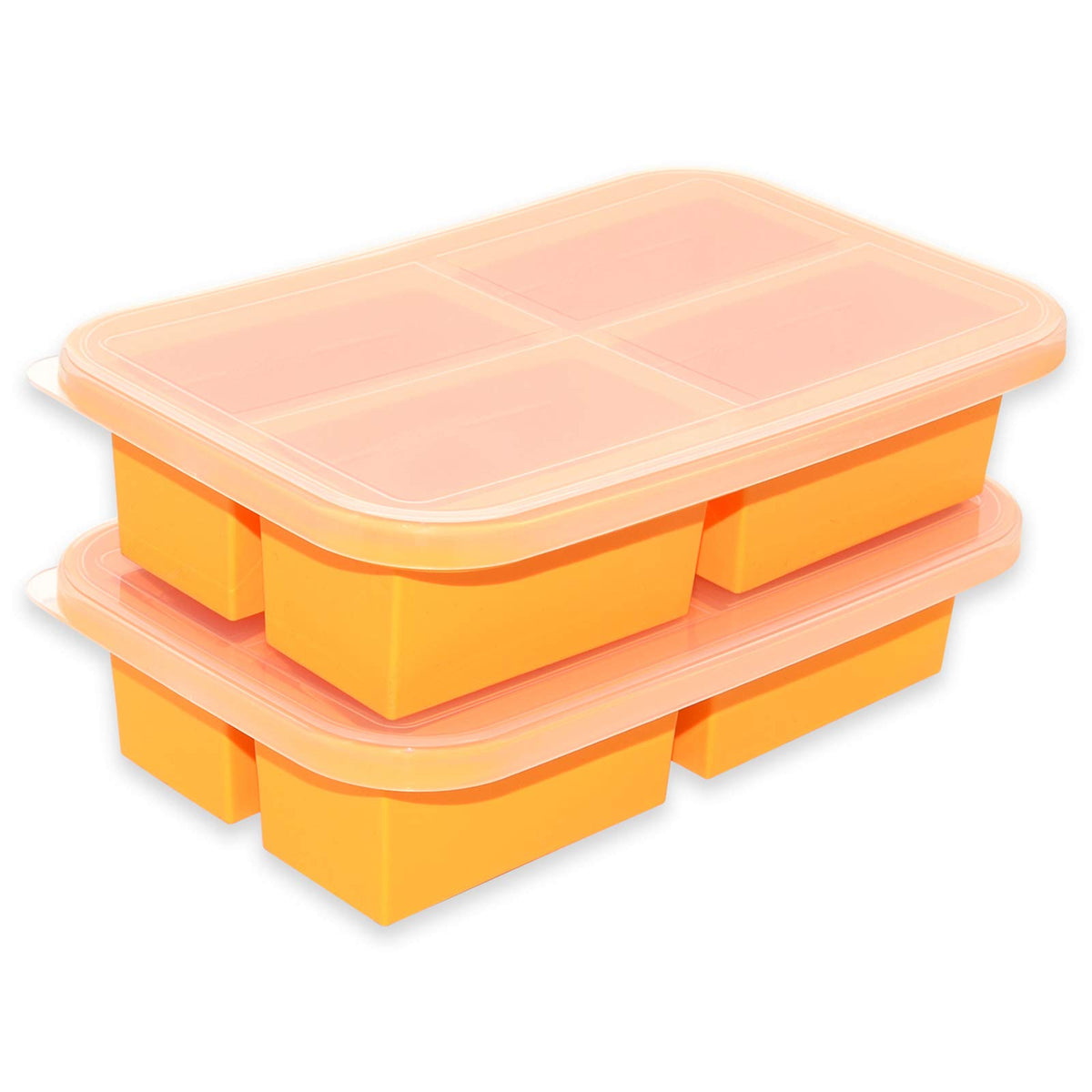 Bangp 1-Cup silicone freezing tray with lid for precise portions and easy reheating
