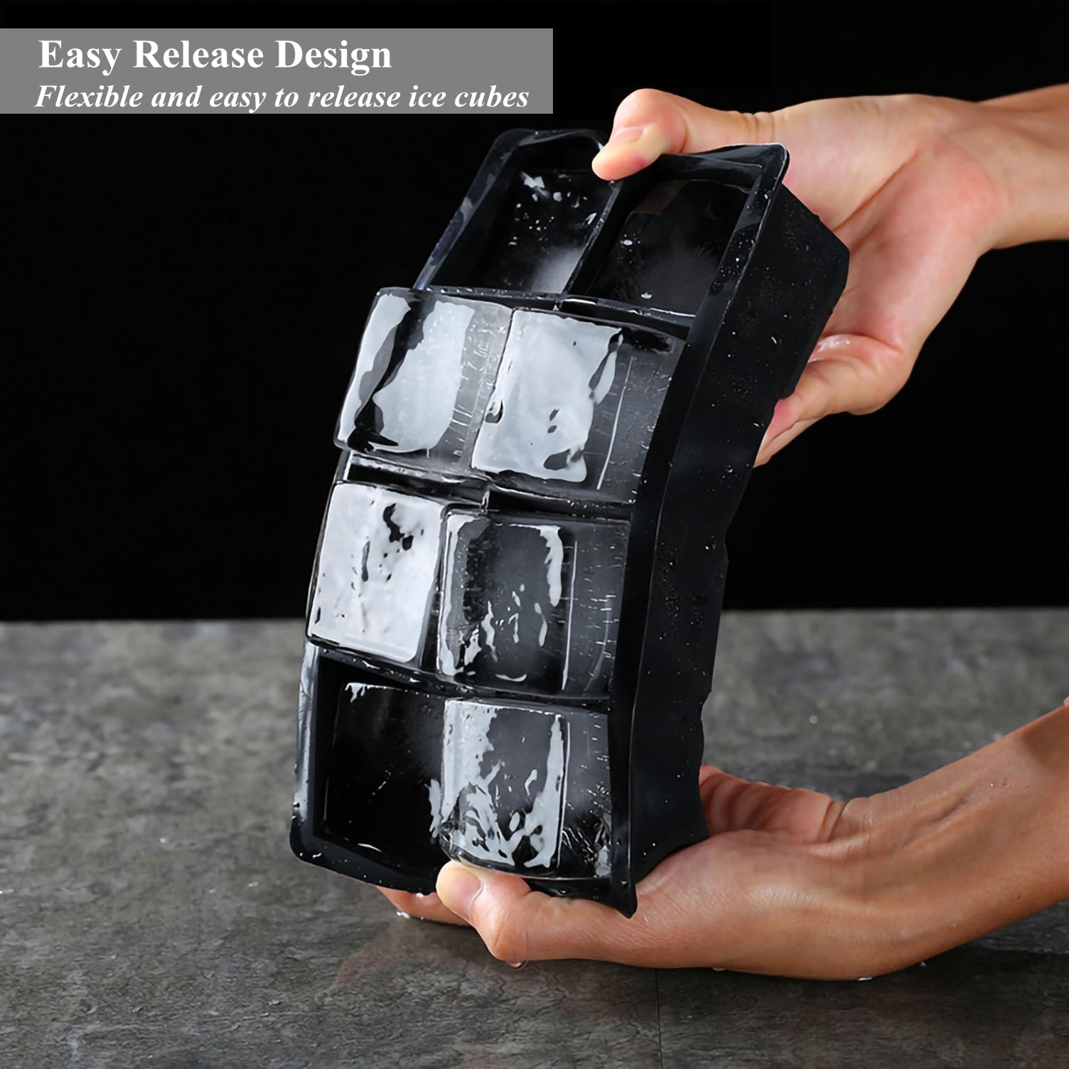 Bangp clear lid helps keep ice fresh and avoid freezer odors.