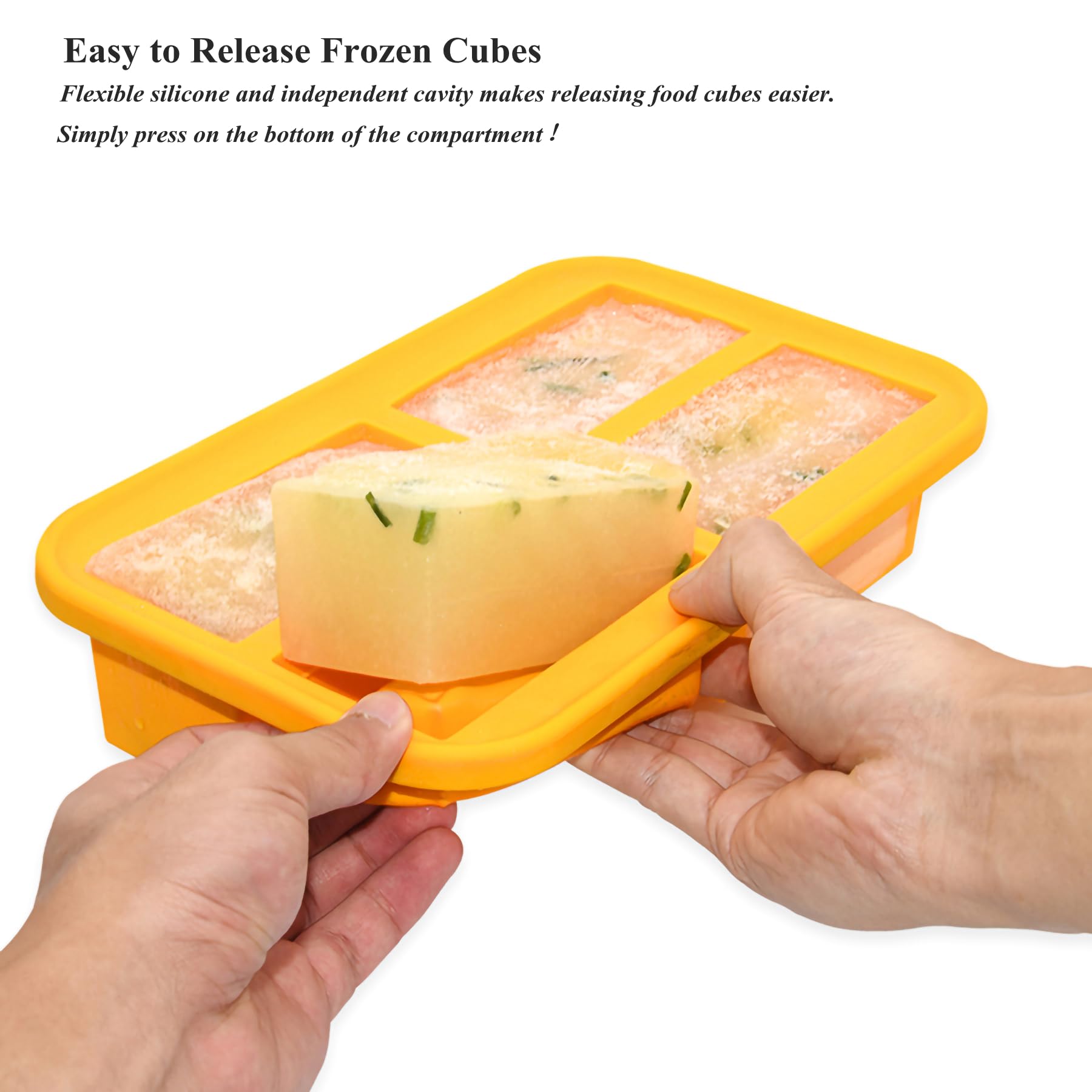 Bangp stackable freezer trays help keep your freezer organized and space-efficient