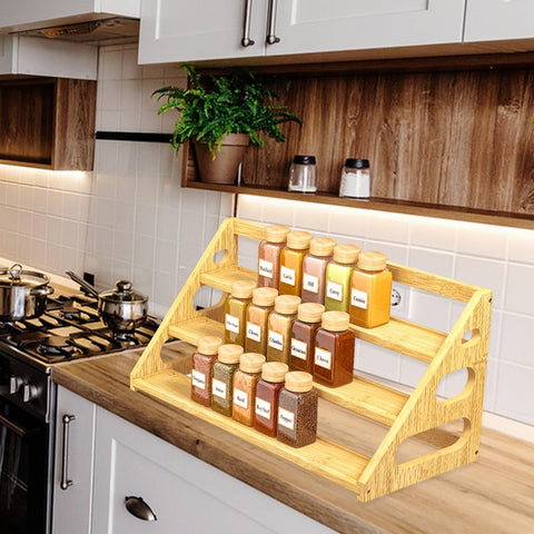 Banlilus Spice Rack cleans easily with a damp cloth.