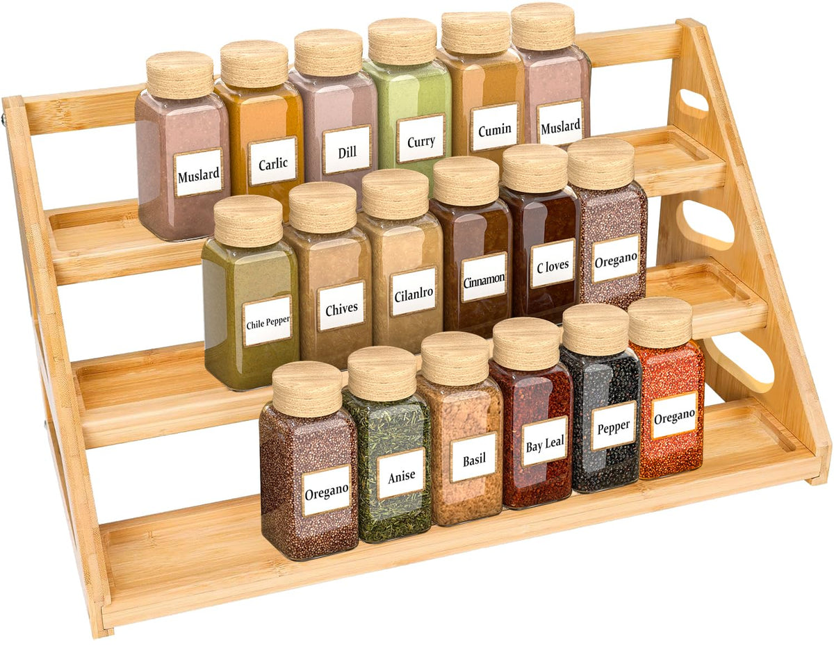 Banlilus Spice Rack with tiered design for quick access during cooking.