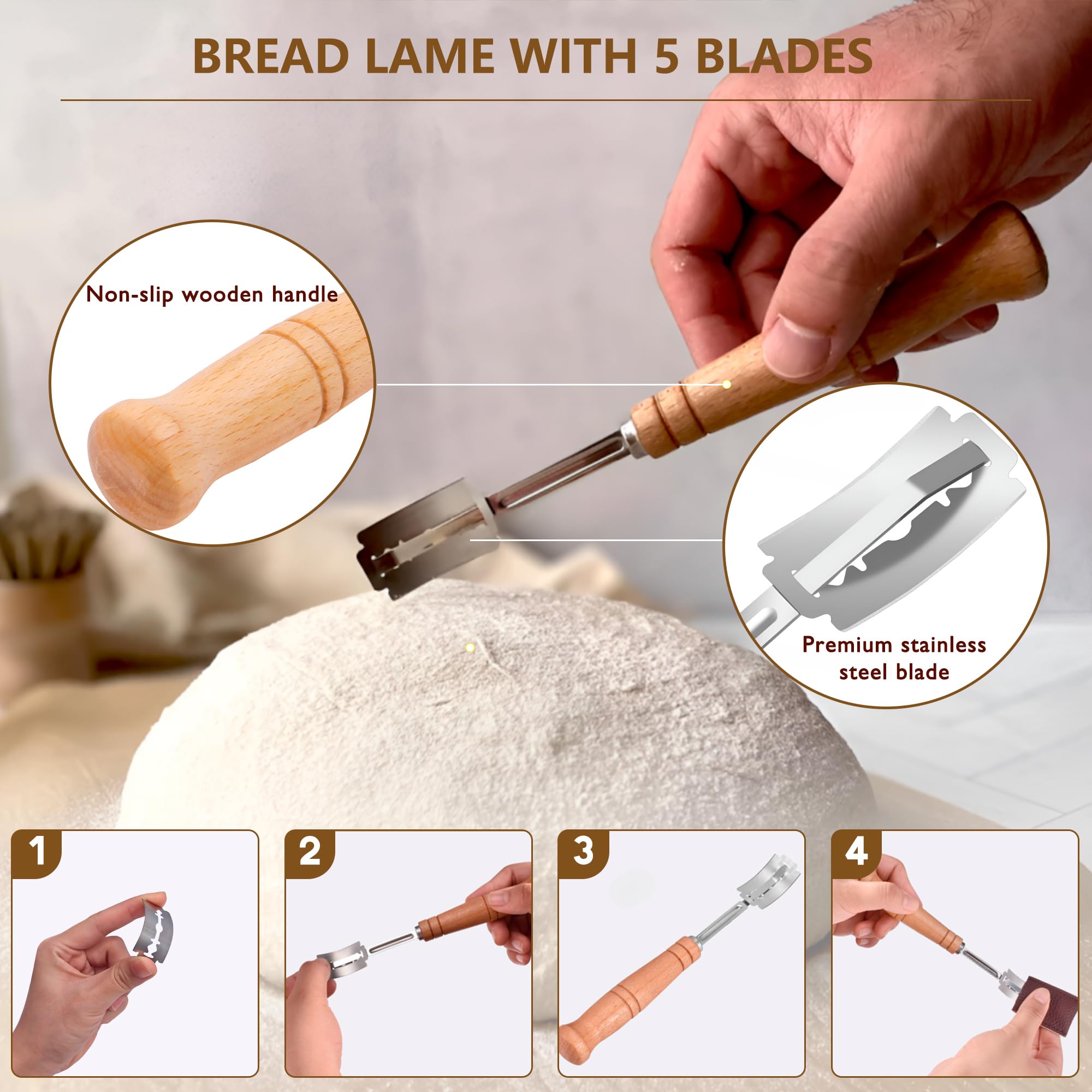 BANTBSKT smooth-surface basket reduces sticking for cleaner dough transfers.