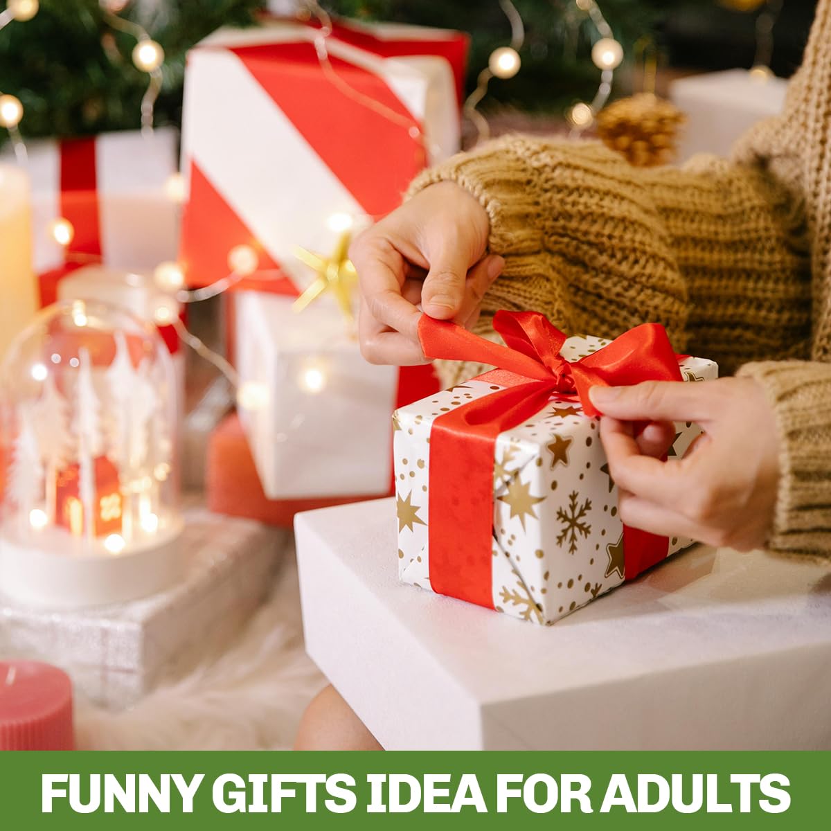 Banvih Christmas Tree wine stopper angle-6 showcases ideal stocking stuffer for wine lovers.