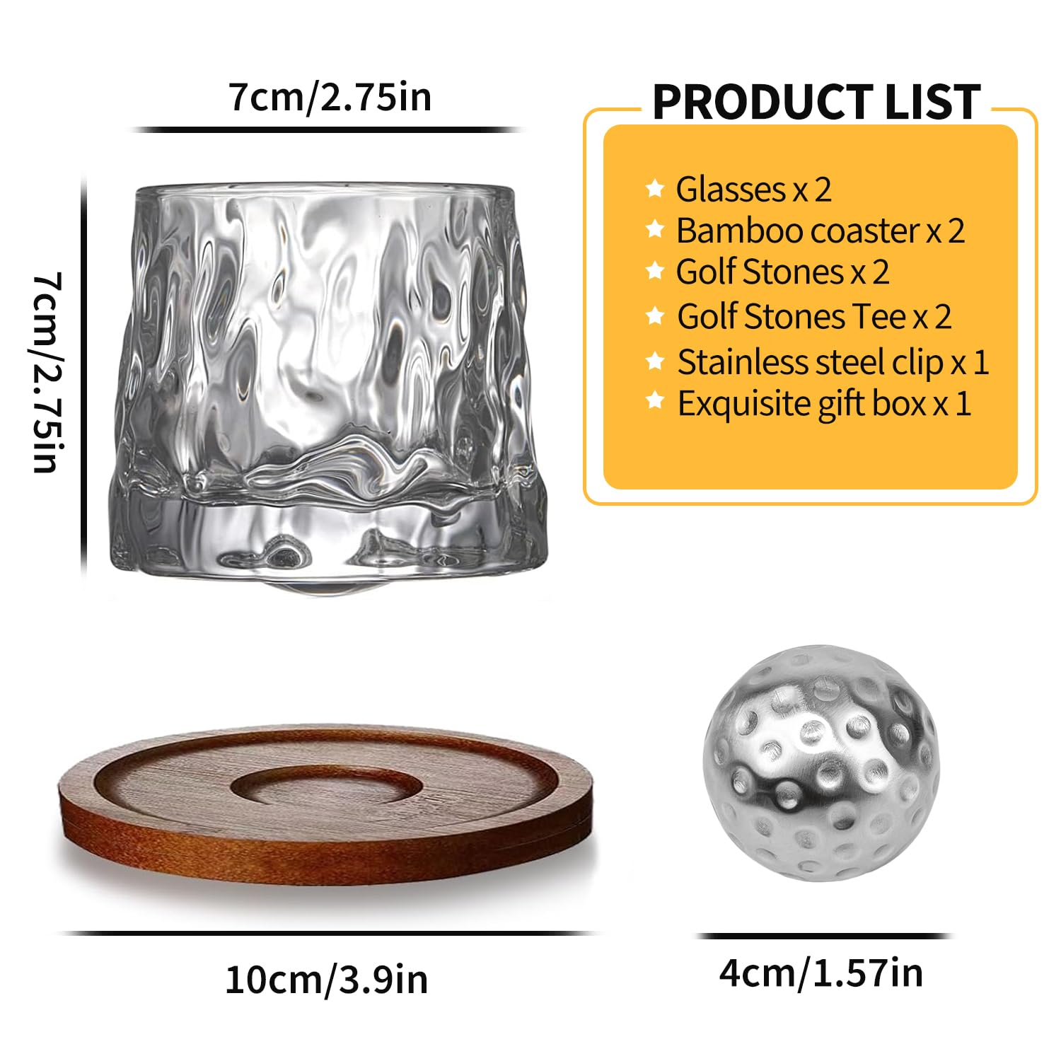 Banvih coasters and ice clip protect surfaces while serving drinks.