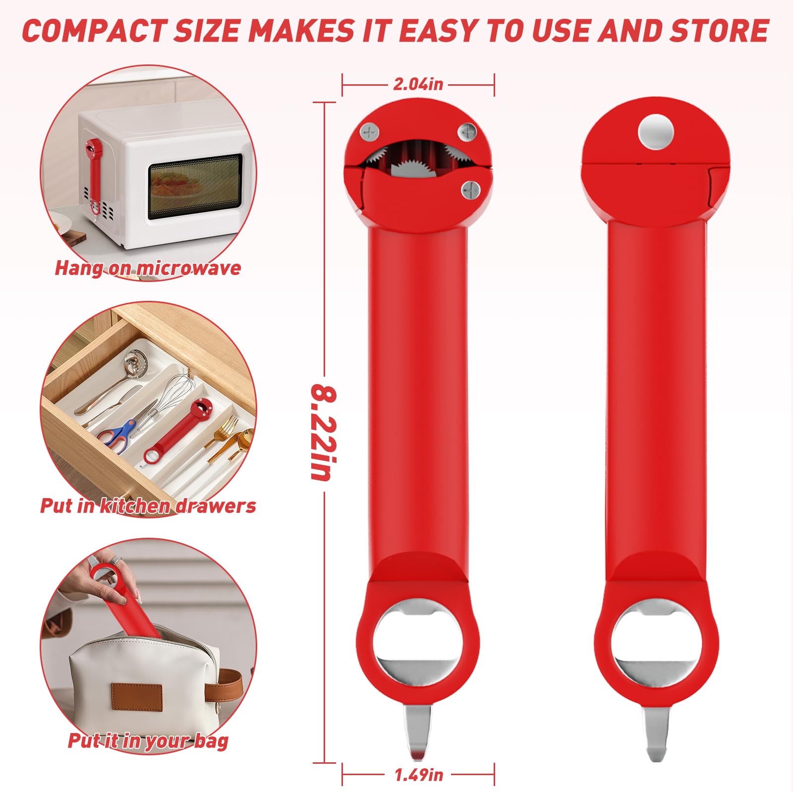 Banyaa magnetic top sticks to fridge for easy reach