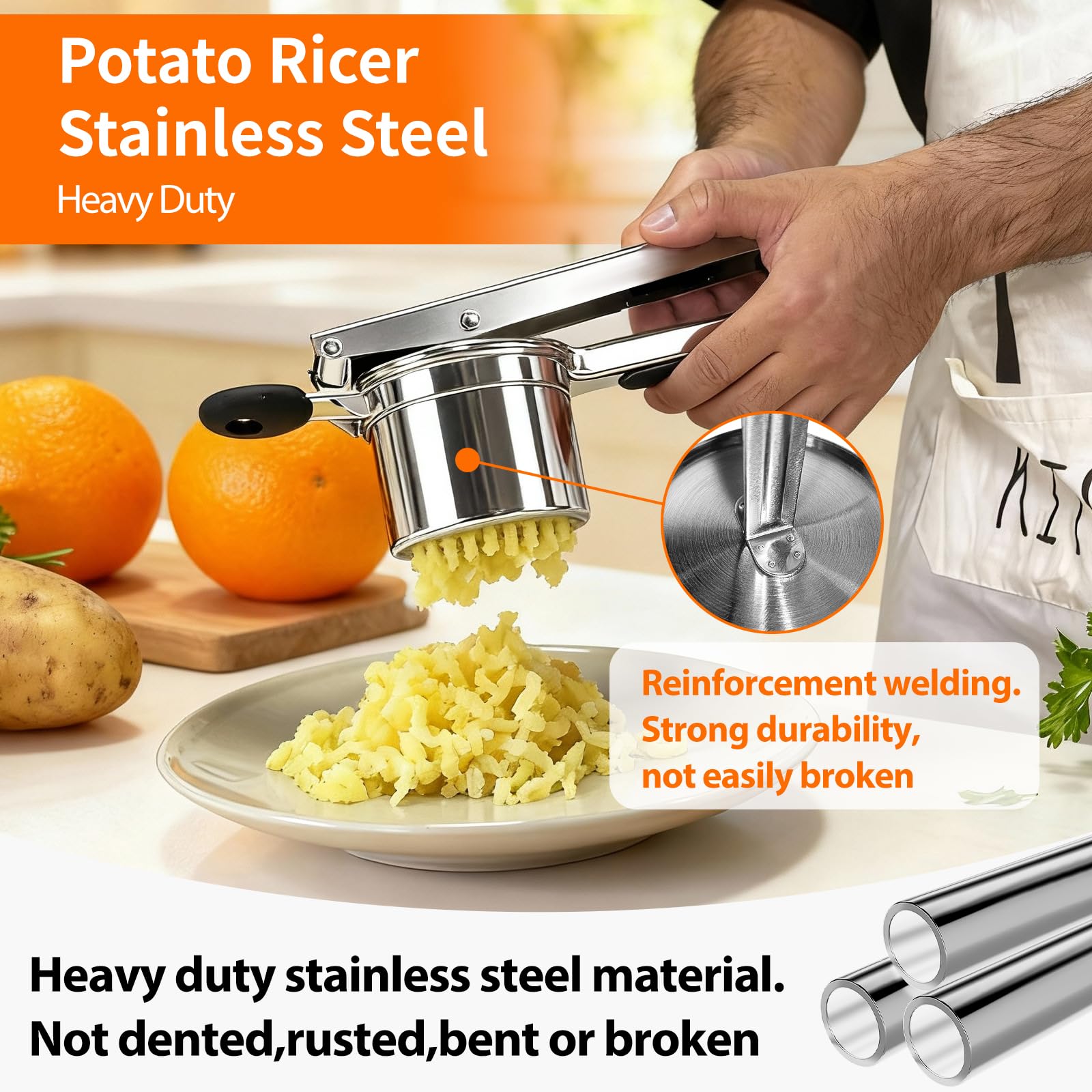 BAPOTH potato ricer is dishwasher-safe for effortless cleanup.