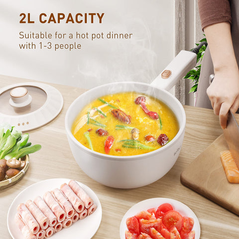 Bar Bear Hot Pot Electric non-stick coating for easy cleaning.