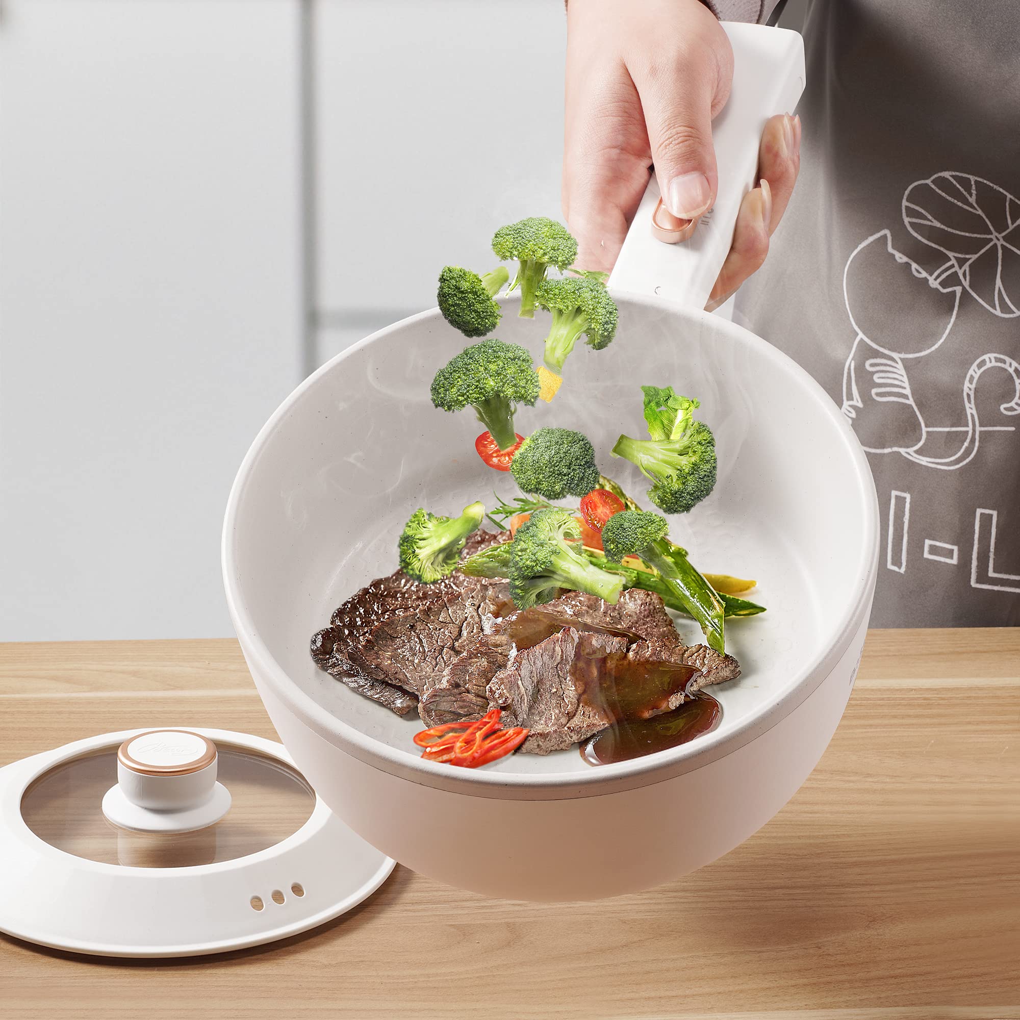 Bar Bear Hot Pot Electric versatile cooking beyond noodles and eggs.