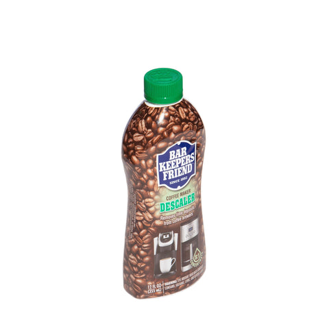 Bar Keepers Friend Coffee Maker Descaler used on a drip coffee maker to enhance brewing temperature and flavor.