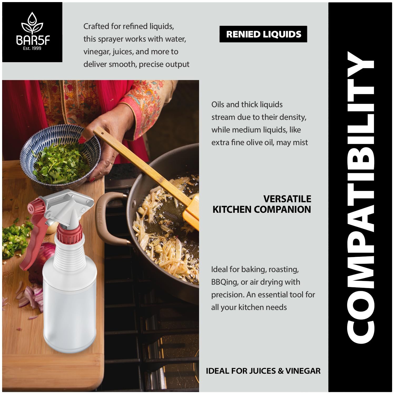 Bar5F pineapple juice mist for glazing poultry while broiling.