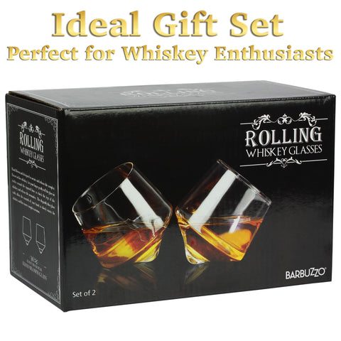 Barbuzzo six-point-three-ounce capacity rolling whiskey glass ready for pours