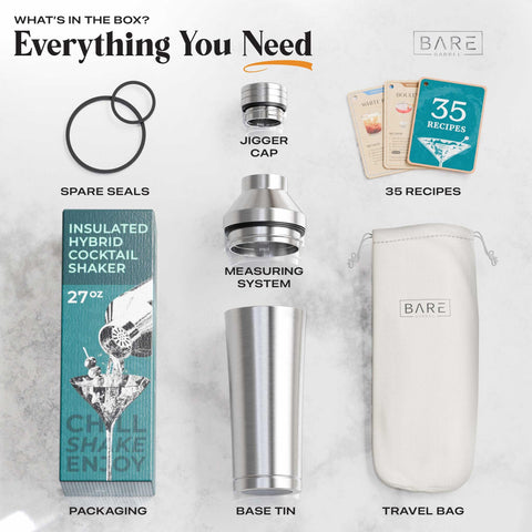 Bare Barrel 35 recipe cards included to inspire new drink ideas