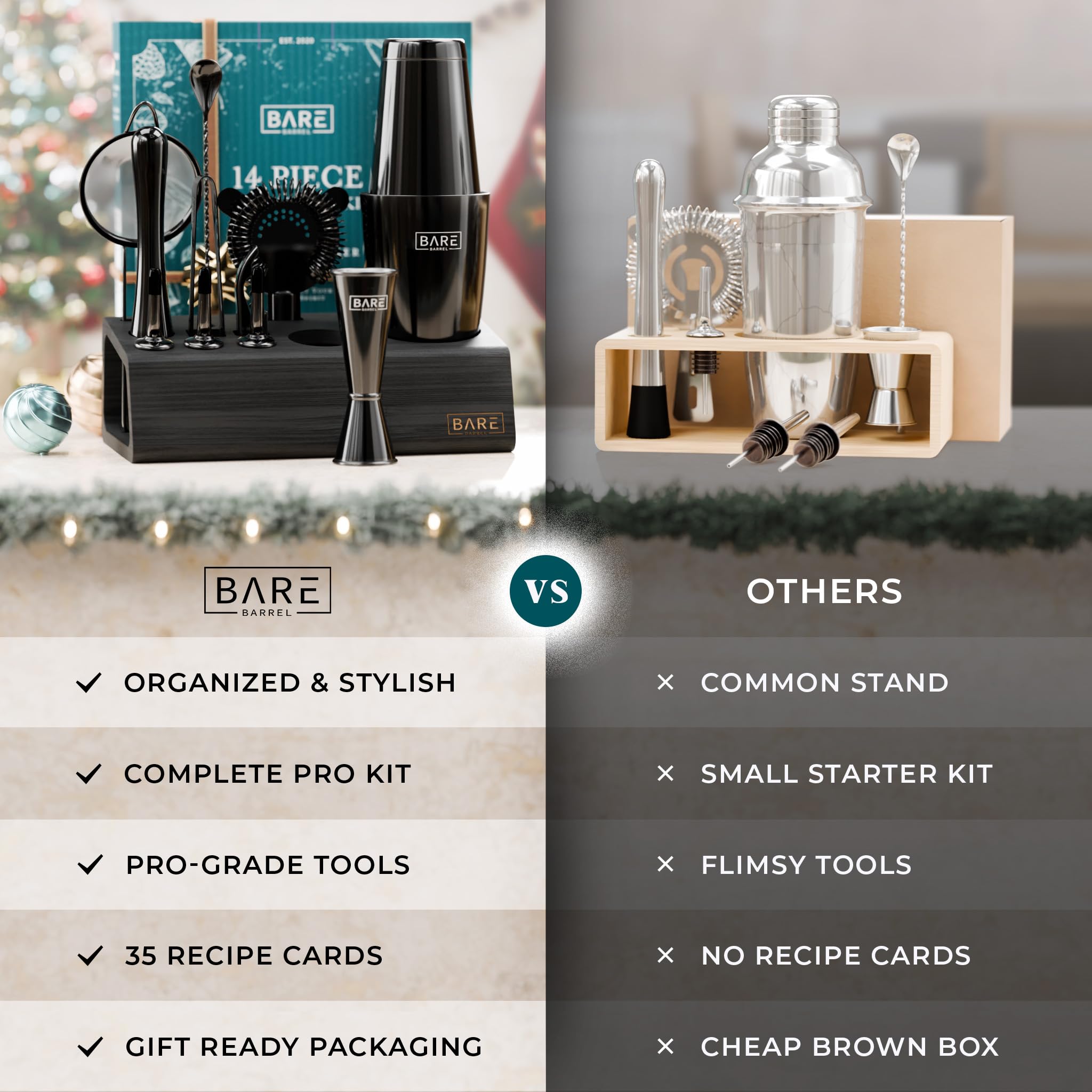 Bare Barrel bamboo organizer keeps countertops tidy and stylish