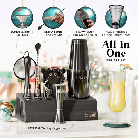 Bare Barrel cocktail strainer provides clean pours and precision control