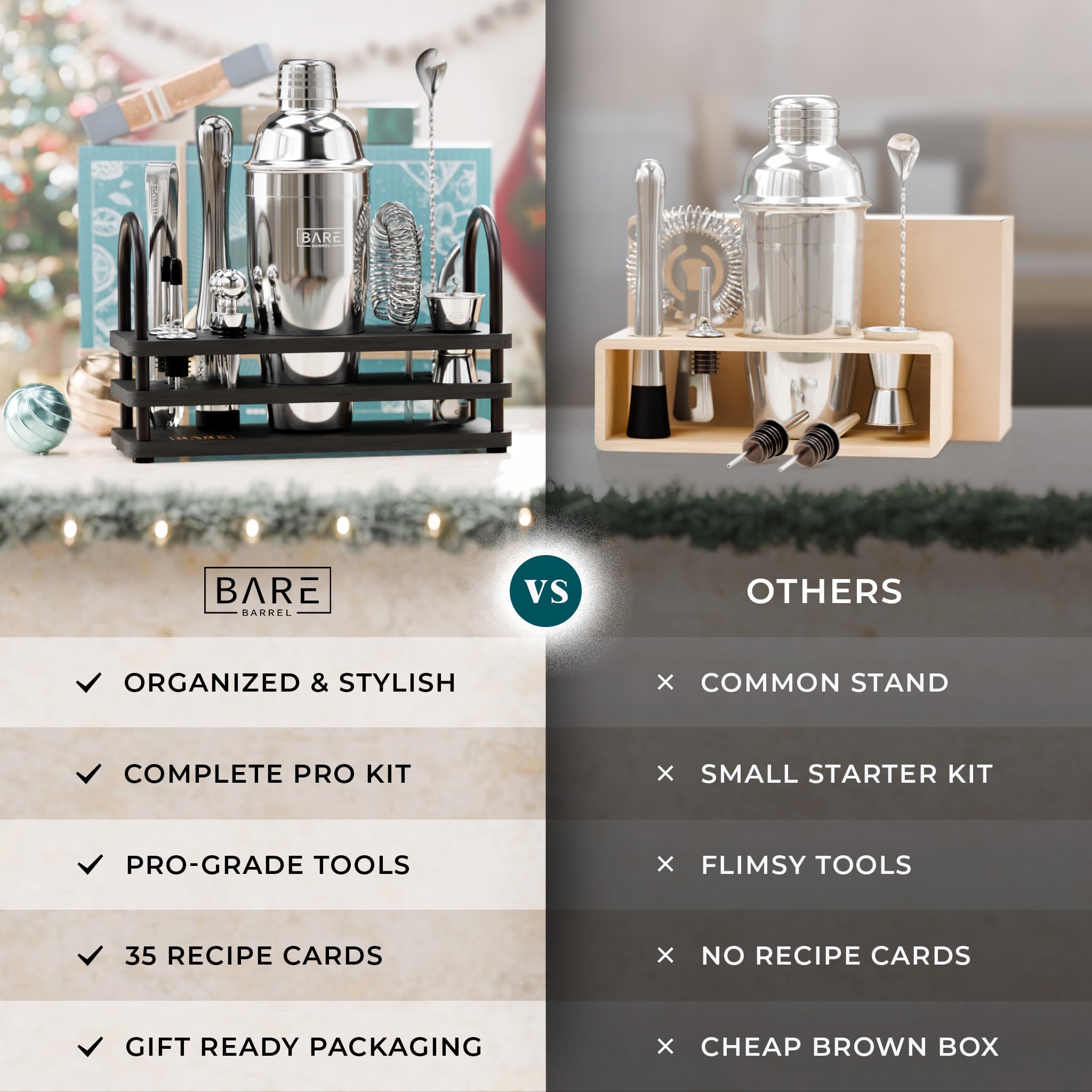 Bare Barrel dishwasher-safe tools simplify cleanup after entertaining.