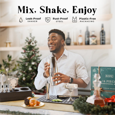 Bare Barrel gift set perfect for gifting to aspiring mixologists.