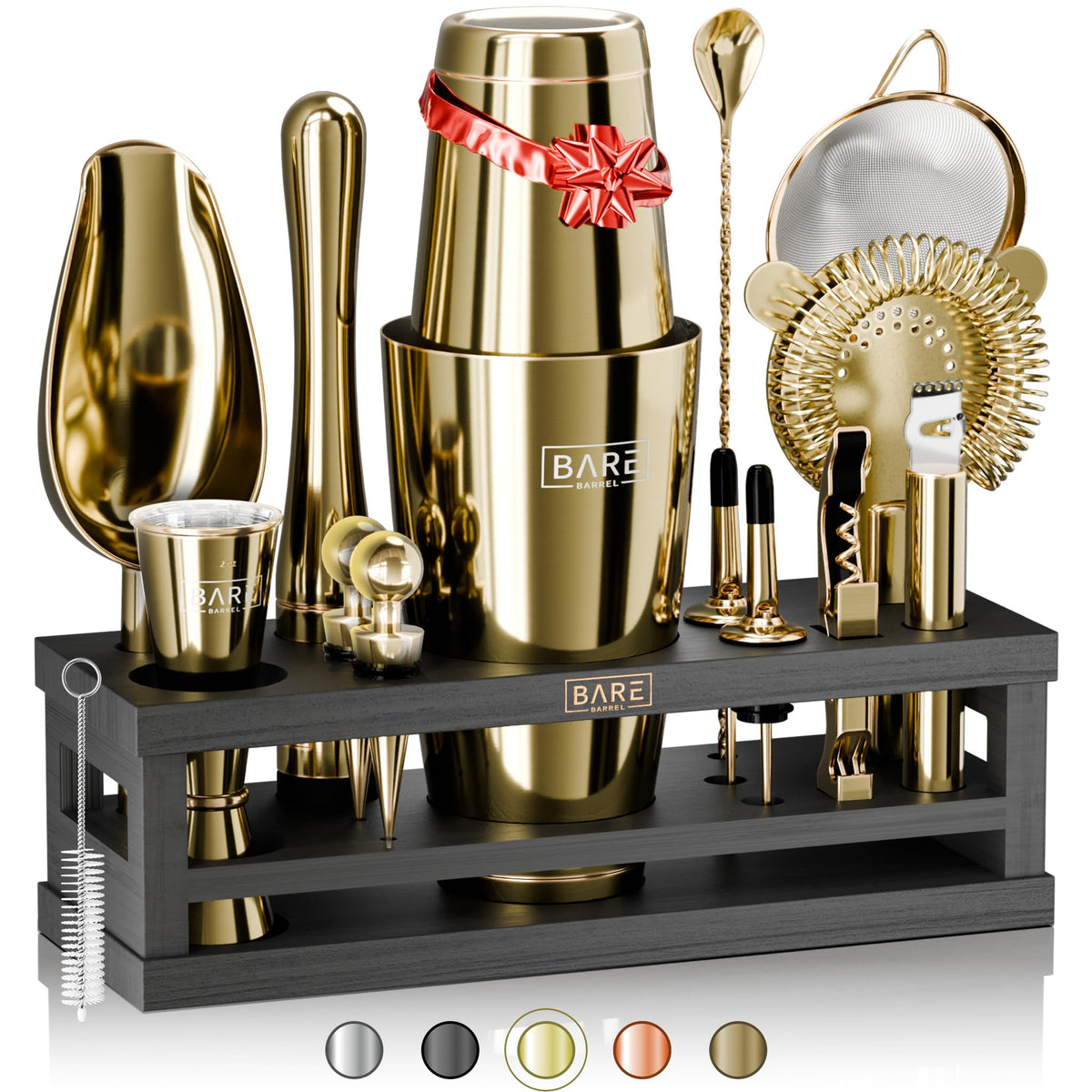 Bare Barrel mixology kit assembled for easy home entertaining.