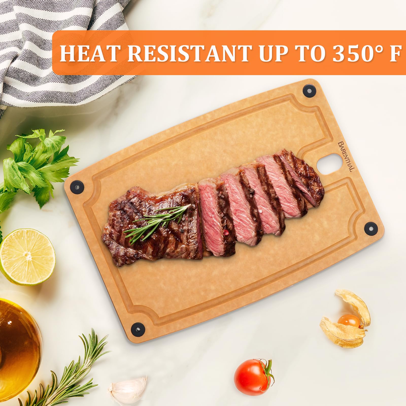 Barenthal cutting board stored neatly, fits in drawers or can be hung